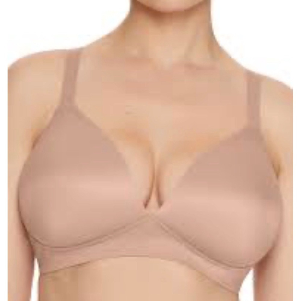 Bali Comfort Wireless Bra Women 3XL Beige Nude Minimalist DF3460 Soft Comfort